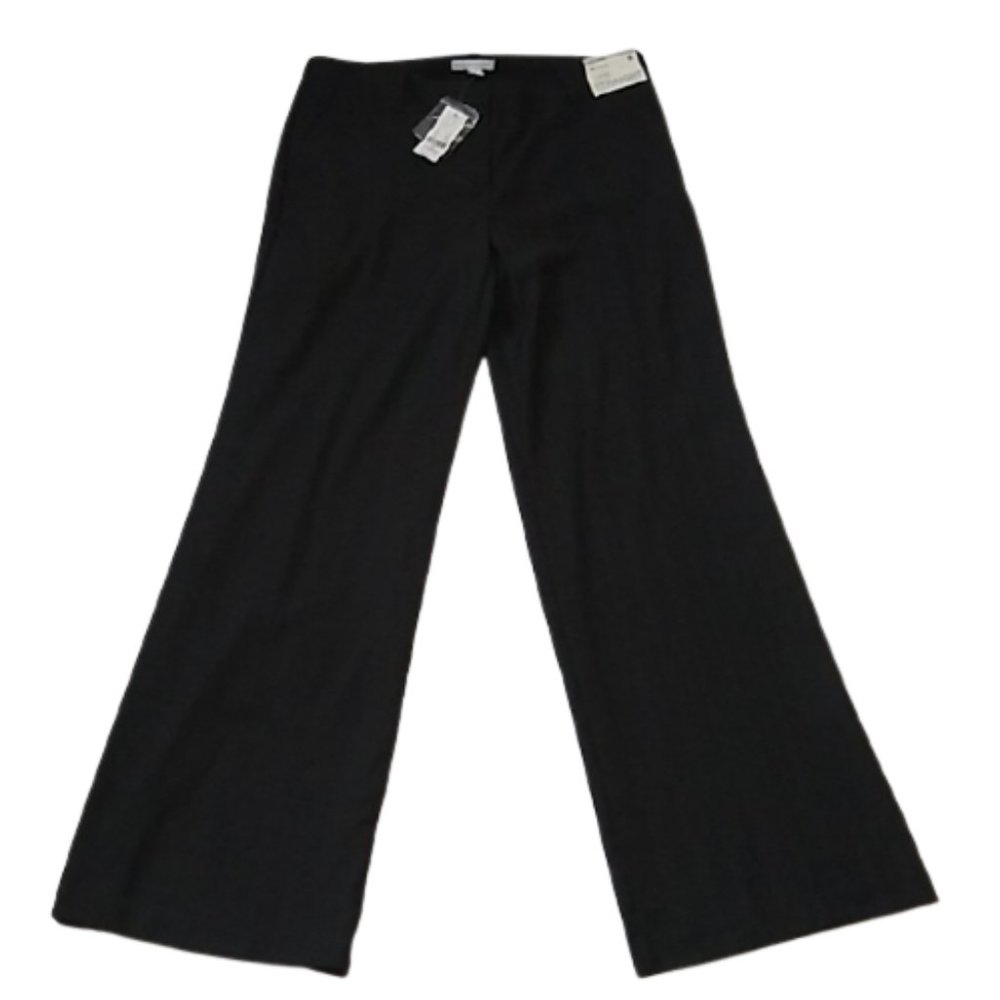 New York & Co Black Mid Rise City Stretch 5th Avenue Straight Leg Pants Size 8